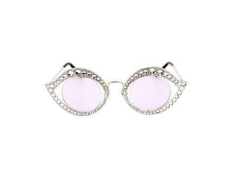 gucci cat eye metal glasses with crystals|designer oversized cat eye glasses.